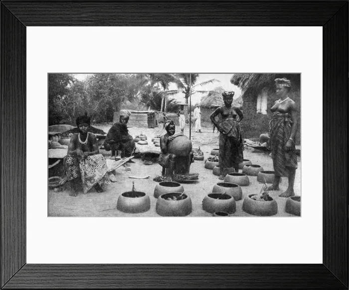 Framed Print : Fanti women making earthenware, Elmina, Ghana, 1922. Artist: PA McCann Framed Print : Fanti women making earthenware, Elmina, Ghana, 1922. Artist: PA McCann