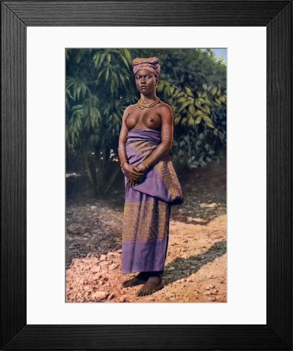 Framed Print : A woman from Accra, Ghana, 1922. Artist: PA McCann Framed Print : A woman from Accra, Ghana, 1922. Artist: PA McCann