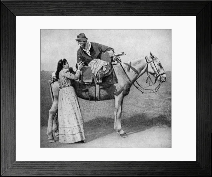 Framed Print : Gaucho sweethearts exchange mate cups, Argentina, 1922 Framed Print : Gaucho sweethearts exchange mate cups, Argentina, 1922