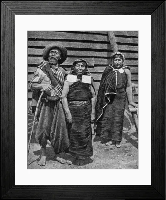 Framed Print : Patagonian indians, Argentina, 1922 Framed Print : Patagonian indians, Argentina, 1922