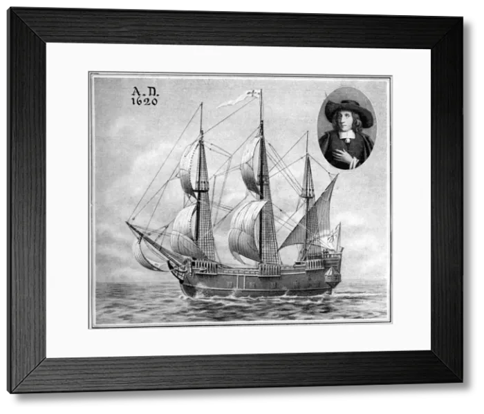 Framed Print : A representation of the Mayflower, 1922