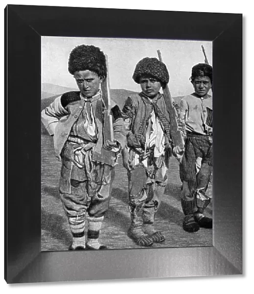 Boys from Artemid, Armenia, 1922. Artist: Maynard Owen Williams