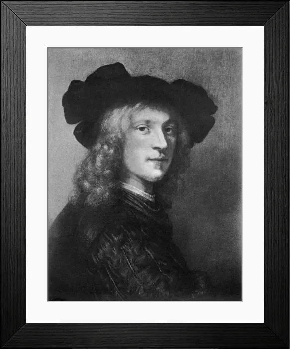 Framed Print : Head from the portrait of A Man with a Hawk, 1643, (1901) Framed Print : Head from the portrait of A Man with a Hawk, 1643, (1901)