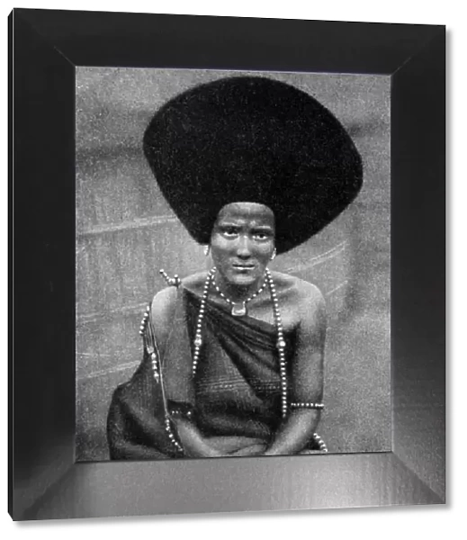 A woman of the Beja Nile or Baggara people, Ethiopia, Africa, 1922