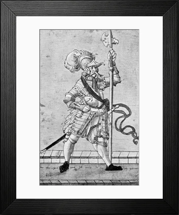 Framed Print : Hans Ganti of Bern, c16th century (1901). Artist: A Landsknecht Framed Print : Hans Ganti of Bern, c16th century (1901). Artist: A Landsknecht