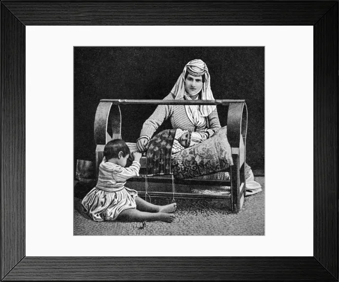 Framed Print : An Armenian mother and her children, 1922. Artist: W Llewellyn Williams Framed Print : An Armenian mother and her children, 1922. Artist: W Llewellyn Williams
