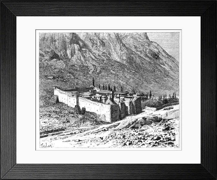 Framed Print : The Convent of St Catherine, Mount Sinai, Egypt, 1895 Framed Print : The Convent of St Catherine, Mount Sinai, Egypt, 1895