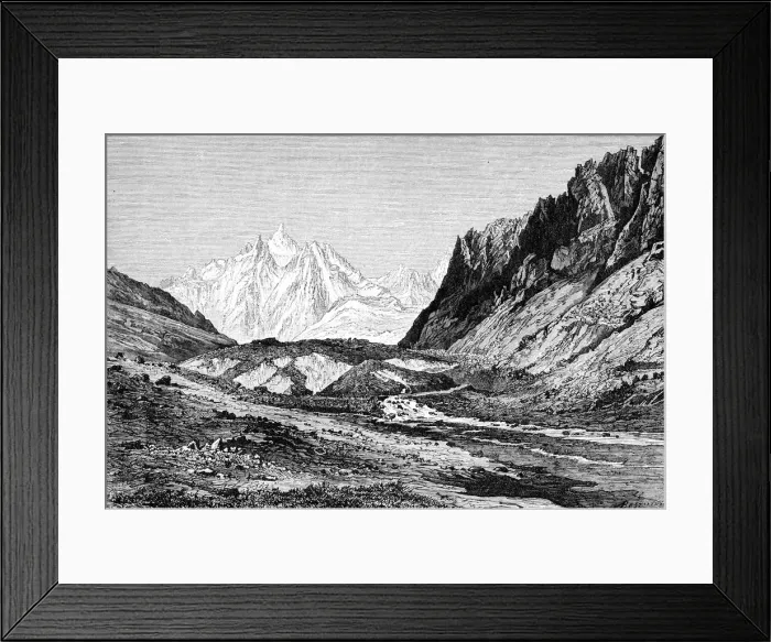 Framed Print : The Shchurovskiy Glacier, Russia, 1895 Framed Print : The Shchurovskiy Glacier, Russia, 1895