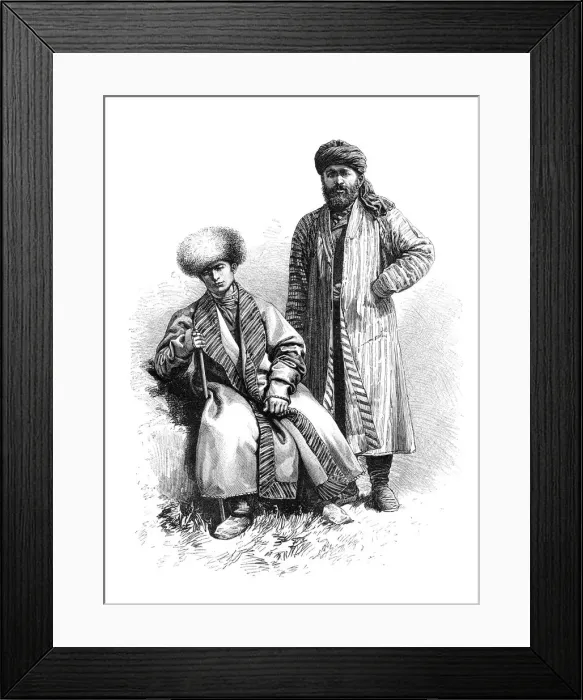 Framed Print : Tajiks of Bukhara, Uzbekistan, 1895 Framed Print : Tajiks of Bukhara, Uzbekistan, 1895