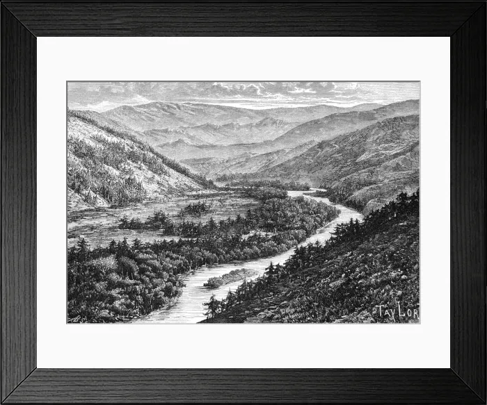 Framed Print : The Bukhtarma valley in the Altay Mountains, 1895 Framed Print : The Bukhtarma valley in the Altay Mountains, 1895