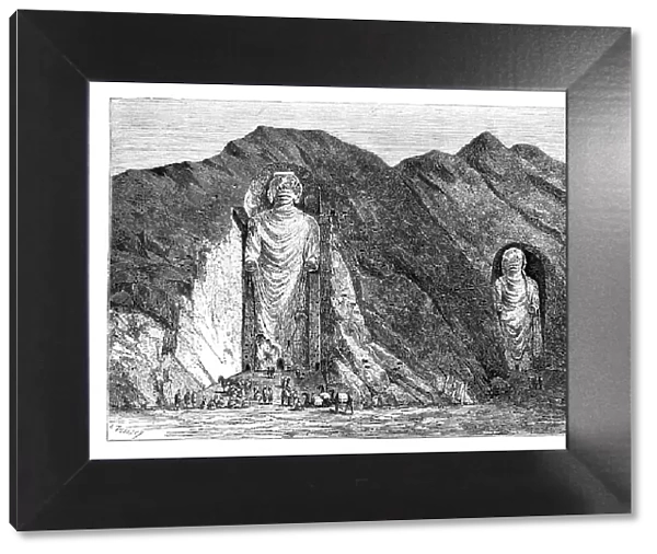Colossal Idols, Upper Bamlan Valley, Afghanistan, 1895. Artist: Charles Barbant