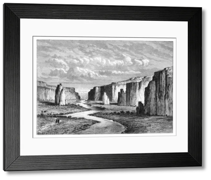 Framed Print : Cliffs in the Yellow Earth, north of Tai-Yeun, Shanxi, China, 1895. Artist: Armand Kohl Framed Print : Cliffs in the Yellow Earth, north of Tai-Yeun, Shanxi, China, 1895. Artist: Armand Kohl