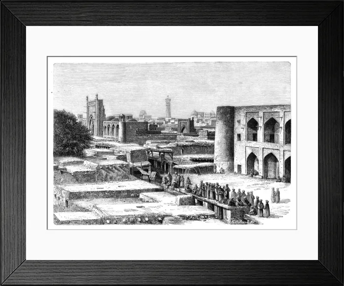Framed Print : Khiva, Uzbekistan, 1895 Framed Print : Khiva, Uzbekistan, 1895