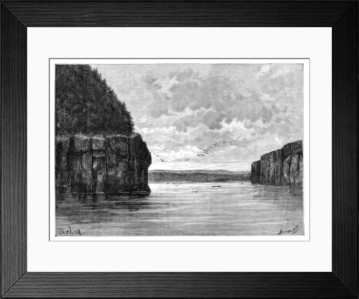 Framed Print : The Angara river, below the Padunskiy rapids, Siberia, Russia, 1895. Artist: Charles Barbant Framed Print : The Angara river, below the Padunskiy rapids, Siberia, Russia, 1895. Artist: Charles Barbant