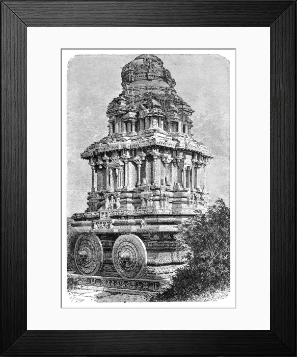 Framed Print : Ruins of a temple in Hampi, India, 1895. Artist: Bertrand Framed Print : Ruins of a temple in Hampi, India, 1895. Artist: Bertrand