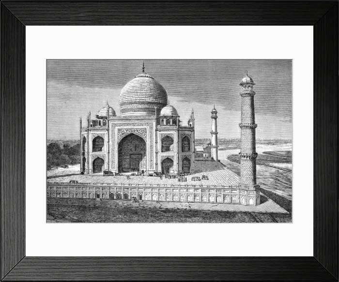 Framed Print : The Taj Mahal, Agra, India, 1895 Framed Print : The Taj Mahal, Agra, India, 1895