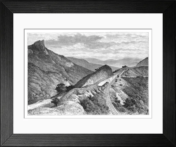 Framed Print : The Bhor Ghat, near Khandala, India, 1895. Artist: Taylor Framed Print : The Bhor Ghat, near Khandala, India, 1895. Artist: Taylor