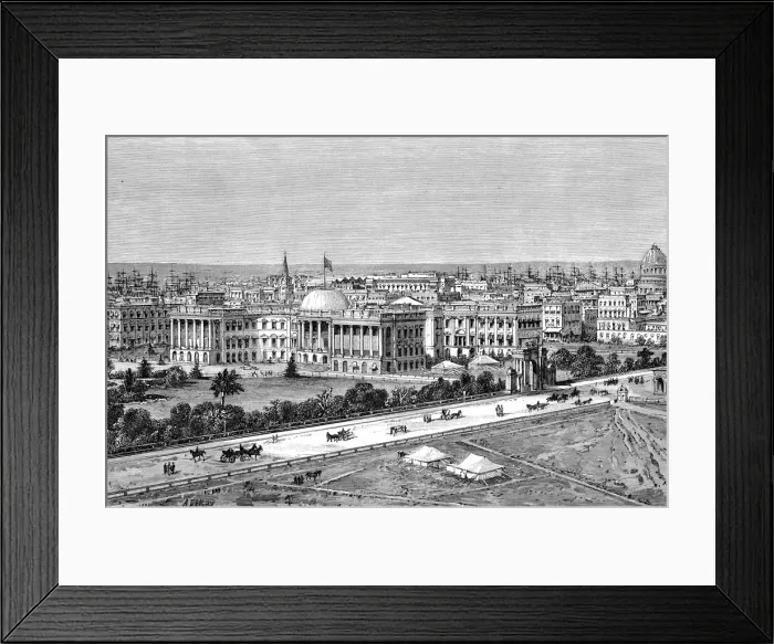 Framed Print : Calcutta, India, 1895 Framed Print : Calcutta, India, 1895