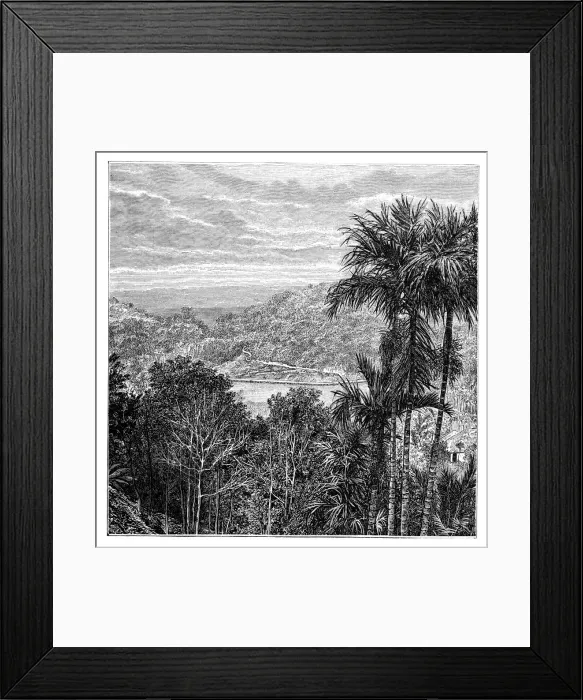Framed Print : Kandy (Maha Nuvara), Sri Lanka, 1895 Framed Print : Kandy (Maha Nuvara), Sri Lanka, 1895