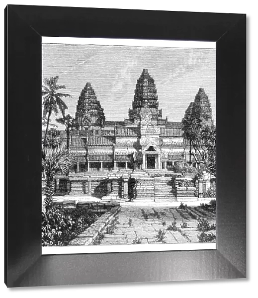 Th chief facade of the temple at Angkor-Wat, Cambodia, 1895
