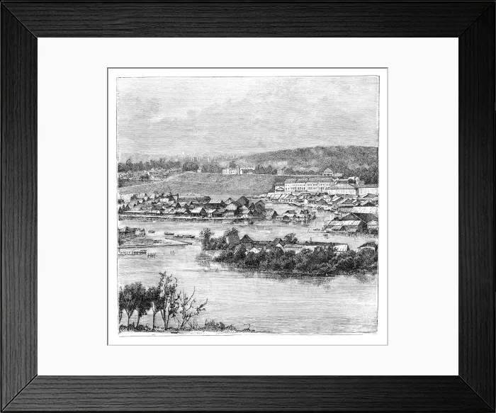 Framed Print : Singapore, 1895 Framed Print : Singapore, 1895