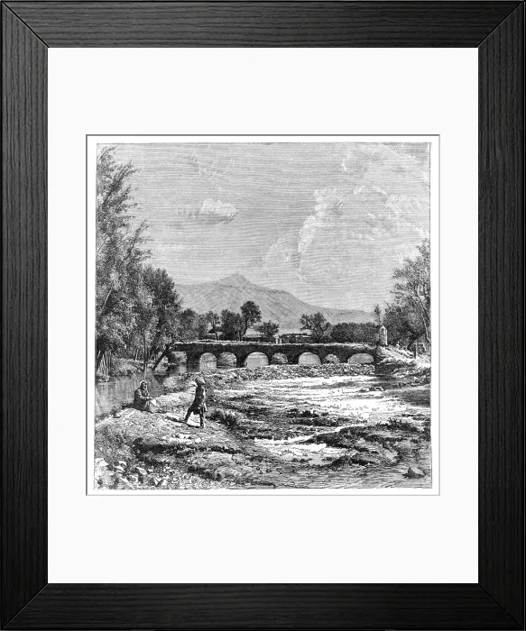 Framed Print : Kabul River, Afghanistan, 1895 Framed Print : Kabul River, Afghanistan, 1895