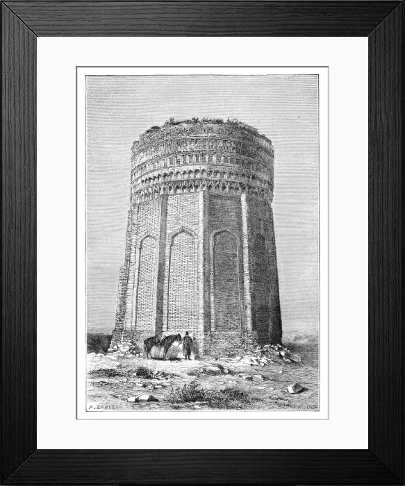 Framed Print : The Tower of Meimandan, Persia (Iran), 1895 Framed Print : The Tower of Meimandan, Persia (Iran), 1895