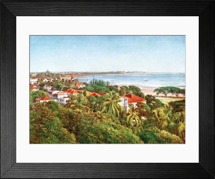 Framed Print : A view from the Ridge, Bombay, India, early 20th century Framed Print : A view from the Ridge, Bombay, India, early 20th century