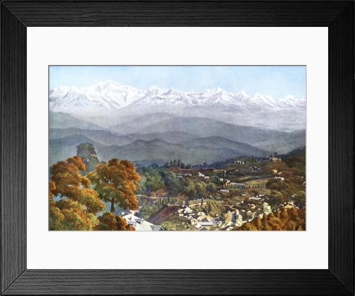 Framed Print : The snows from Jalapahar, Darjeeling, India, early 20th century Framed Print : The snows from Jalapahar, Darjeeling, India, early 20th century