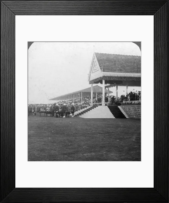 Framed Print : Queen Mary (1867-1953) presenting prizes at a military tournament, Delhi, India, early 20th century. Artist: HD Girdwood Framed Print : Queen Mary (1867-1953) presenting prizes at a military tournament, Delhi, India, early 20th century. Artist: HD Girdwood