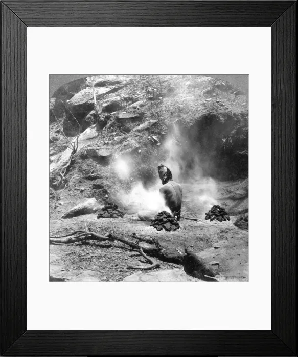 Framed Print : A hermit doing penence at Gem Lake, Mount Abu, India, 1903. Artist: Underwood & Underwood Framed Print : A hermit doing penence at Gem Lake, Mount Abu, India, 1903. Artist: Underwood & Underwood