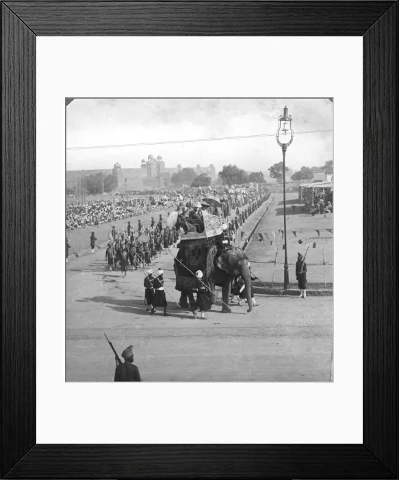 Framed Print : Government officials in a state procession, India, 1913. Artist: HD Girdwood Framed Print : Government officials in a state procession, India, 1913. Artist: HD Girdwood