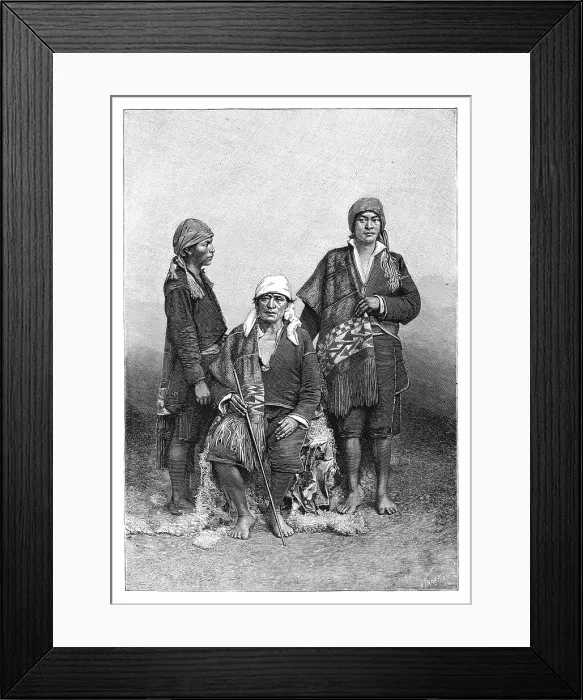 Framed Print : Indians of Tecpan, Guatemala, c1890. Artist: Henri Thiriat Framed Print : Indians of Tecpan, Guatemala, c1890. Artist: Henri Thiriat