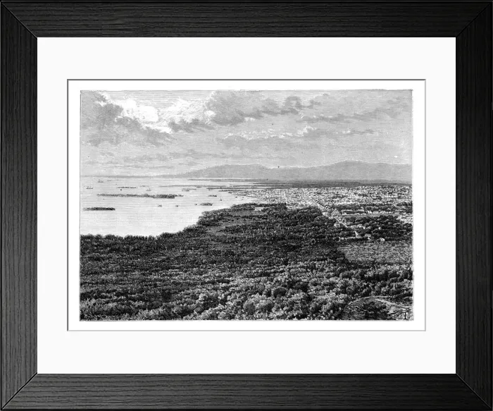 Framed Print : Port-Au-Prince, Haiti, c1890. Artist: A Kohl Framed Print : Port-Au-Prince, Haiti, c1890. Artist: A Kohl