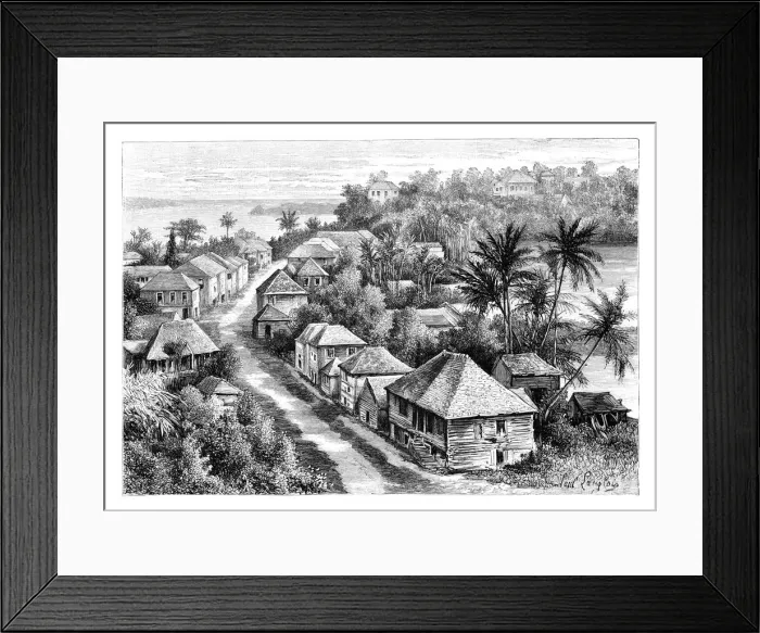 Framed Print : View of Basse-Terre, Guadeloupe, c1890 Framed Print : View of Basse-Terre, Guadeloupe, c1890