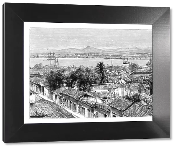 General view of Santiago, Cuba, c1890. Artist: Maynard