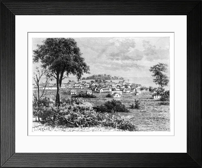 Framed Print : Port Limon and Uvas Island, c1890. Artist: A Kohl Framed Print : Port Limon and Uvas Island, c1890. Artist: A Kohl