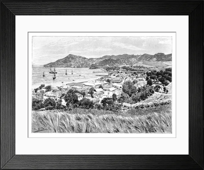 Framed Print : Kingston, St Vincent Island, c1890 Framed Print : Kingston, St Vincent Island, c1890