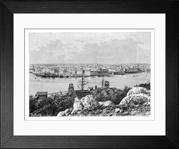 Framed Print : General view of Havana, taken from Casablanca, c1890. Artist: A Kohl Framed Print : General view of Havana, taken from Casablanca, c1890. Artist: A Kohl
