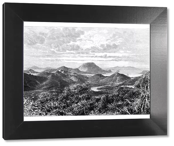 West Indian scenery, view taken in the Saintes Islands, c1890. Artist: Maynard