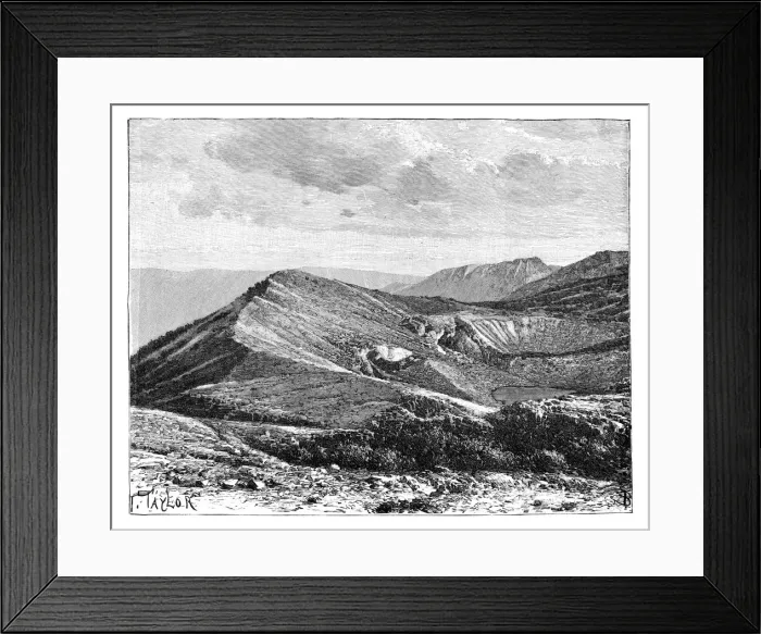 Framed Print : Summit of Mount Irazu, Costa Rica, c1890