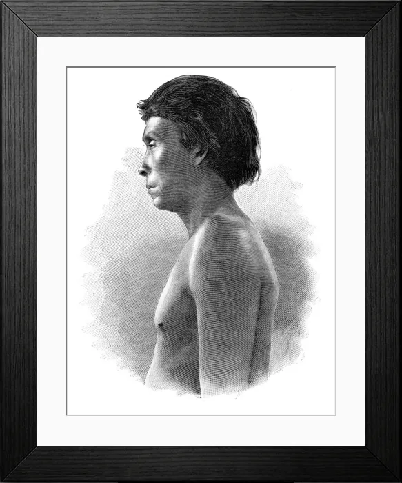 Framed Print : Guatsu Indian, Central America, c1890. Artist: Henri Thiriat Framed Print : Guatsu Indian, Central America, c1890. Artist: Henri Thiriat