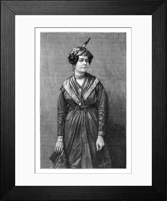 Framed Print : A Martinique creole woman, c1890. Artist: Henri Thiriat Framed Print : A Martinique creole woman, c1890. Artist: Henri Thiriat