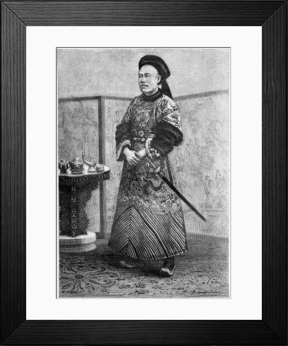 Framed Print : M Tseng, Chinese minister in Paris, 1895. Artist: Armand Kohl Framed Print : M Tseng, Chinese minister in Paris, 1895. Artist: Armand Kohl