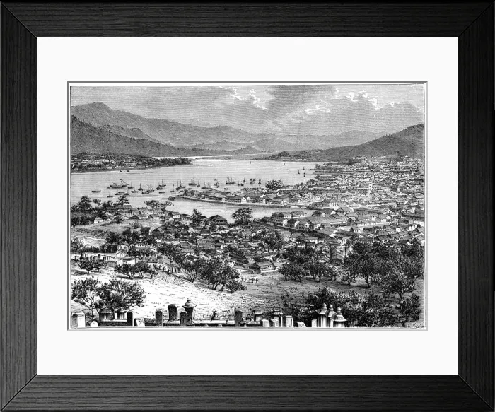 Framed Print : Nagasaki, Japan, 1895. Artist: Armand Kohl Framed Print : Nagasaki, Japan, 1895. Artist: Armand Kohl