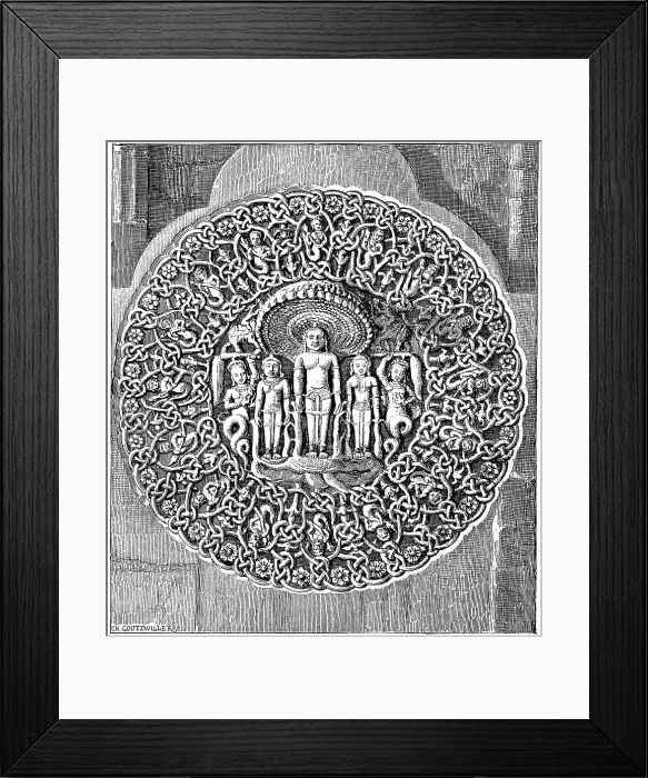 Framed Print : Vishnu guarded by a snake, 1895. Artist: C Goutzwiller Framed Print : Vishnu guarded by a snake, 1895. Artist: C Goutzwiller