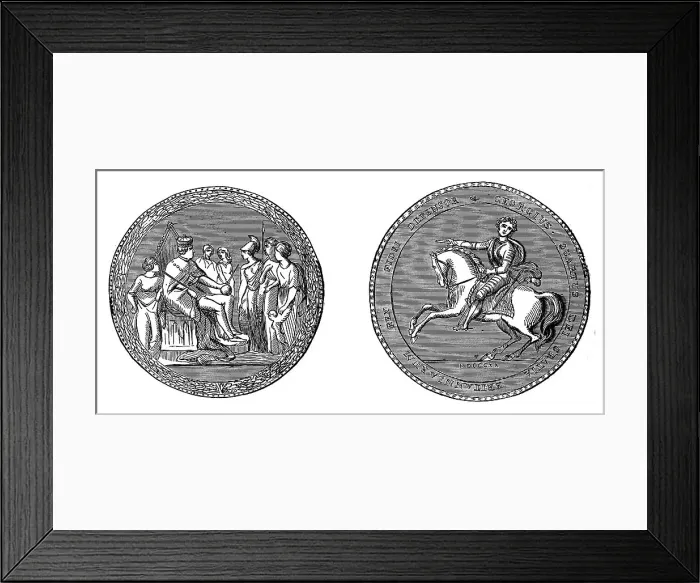 Framed Print : The Great Seal of King George IV, c1895 Framed Print : The Great Seal of King George IV, c1895