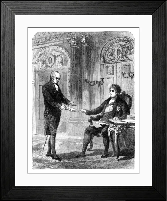 Framed Print : George Canning (1770-1827) receiving his appointment to become Prime Minster, 1827 (c1895) Framed Print : George Canning (1770-1827) receiving his appointment to become Prime Minster, 1827 (c1895)