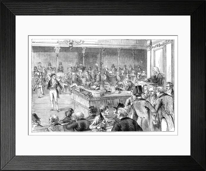 Framed Print : Lord John Russell (1792-1878) introducing the Reform Act of 1832 (c1895) Framed Print : Lord John Russell (1792-1878) introducing the Reform Act of 1832 (c1895)