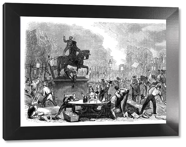Reform riots in Queens Square, Bristol, 1831 (c1895)